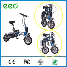 12 &quot;bicicleta plegable Li-ion batería plegable bicicleta eléctrica con CE